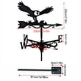 thumbnail image 3 of KCGYNP Metal Weather Vane,13x7.9in Eagle Wind Direction Indicator,Roof Garden Decor,Patio Farmhouse Outdoor Accessory, 3 of 7