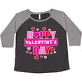 thumbnail image 3 of Inktastic Happy Valentine's Day with Hearts Women's Plus Size T-Shirt, 3 of 5