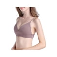 thumbnail image 3 of Women Thin Shoulder Strap Padded Sport Bra Lady Seamless Deep V Underwire Bra Bikini Bra Brassiere Underwear, 3 of 6