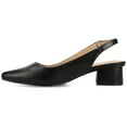 thumbnail image 2 of Journee Womens Sylvia Sling Back Covered Block Heel Pumps, Widths Available, 2 of 9