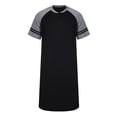 thumbnail image 4 of Wacanda Men Comfort Top Long Nightshirt Sleep Shirt Comfy Short Sleeve Henley Sleepwear, 4 of 6