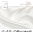 thumbnail image 5 of Unique Bargains 2-Pack 25 Momme Mulberry Silk Pillowcases, Standard, White, 5 of 8
