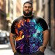 thumbnail image 2 of playera grande y alto para hombre big and tall men t shirt camisas playeras manga corta 5XLT 3DTS10084, 2 of 7