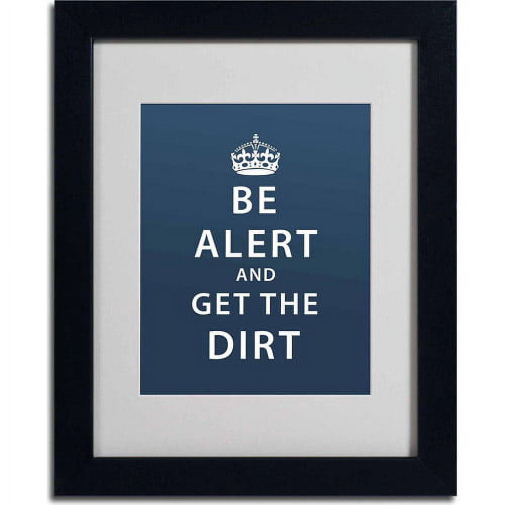 Trademark Fine Art "Get the Dirt II" Canvas Art by Megan Romo, Black Frame