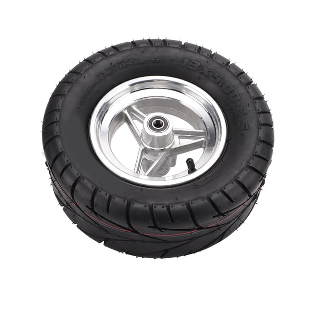 Neumático de goma 13X5.00‑6.5 con buje de acero inoxidable para scooter eléctrico, accesorio de neumático de vacío grueso