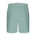 thumbnail image 4 of Havenre Men's Corduroy Shorts Casual Elastic Waist Drawstring Lightweight Summer Beach Shorts with Pockets Green L, 4 of 5