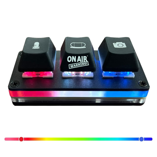 Micrófono USB con botón de silencio ¡Advertencia al aire! Interruptor de silencio