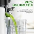 thumbnail image 4 of Exprimidor TUUMIIST Cold Press, canal de alimentación de 5.3 pulgadas, color blanco, 4 of 7