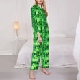 thumbnail image 3 of Pofeuu Vegetables Print Womens Pajamas Set Long Sleeve Sleepwear Button Down Nightwear Soft Pj Lounge Sets Button Down Pajamas Women-X-Large, 3 of 7