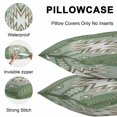 thumbnail image 5 of Lumbar Pillow Covers 20x12 Inch Set of 2, Sage Green Boho Waterproof Outdoor Pillow Covers, American Native Southwest Abstract Art Decorative Cushion Pillowcases for Couch, Sofa, Bed, Garden, Patio, 5 of 9