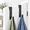 T Shape 2 Pack, Black, variant on Over The Door Hooks Coat Rack Heavy Duty Towel Clothes Hanger For Bathroom Liveroom Kitchen (3 Hook Fits 1-3/4'' Thick)
