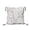 White leaves, variant on Boho Floral Embroidery Decorative Throw Pillow Cover Daisy Embroidered Linen Cushion Cover for Couch Sofa Bed 18"x18"