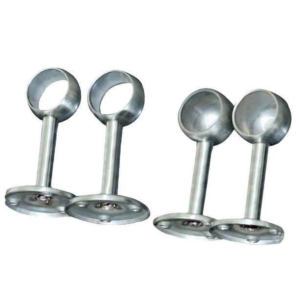 4 Piezas / Paquete de Diámetro. Soporte de Tubo de Armario de 2,5 Cm Soporte de Barra de Armario de Cortina de Ducha Suministros para El Hogar Soporte Macarena Soporte de la palanca de la barra del armario