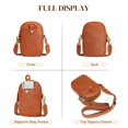 thumbnail image 5 of S-ZONE Small Crossbody Bags for Women Trendy RFID Blocking Cross body Bag Leather Cell Phone Wide Strap Shoulder Purses, 5 of 7