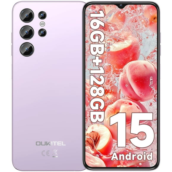 OUKITEL C1 Unlocked Cell Phone, Android 15 Phone, 16GB RAM, 128GB ROM/1TB Smartphone, 6.56”HD+ Display, 5150mAh Battery, 13MP Camera, 90Hz, 4G Du