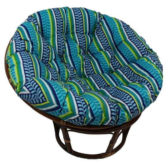 Blazing Needles Outdoor Spun Polyester Papasan Cushion, 1 Count (Pack of 1), Annie Chocolate