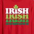 thumbnail image 2 of Instant Message - Irish Retro Repeat - Men's Long Sleeve T-Shirt, 2 of 5