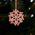 thumbnail image 5 of Christmas Tree Ornaments, Hand-Woven Snowflake Decorations, Five-Pointed Star Wall Hanging for Holiday Festive Decor, Premium Woven Pendant, 5 of 9