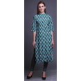 thumbnail image 3 of Bimba Women Straight Long Kurta Regular Fit Tunic Casual Kurti X-Small, 3 of 6