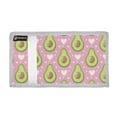 thumbnail image 2 of JIALIOU Nylon Trifold Card Wallet with ID Window Zipper Pocket for Men Women Teen Avocado and Heart, 2 of 7