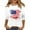 Vermilion, variant on Women's Casual American Flag Heart Graphic T-Shirt, Patriotic Short Sleeve Loose Fit Top for Independence Day Beige L