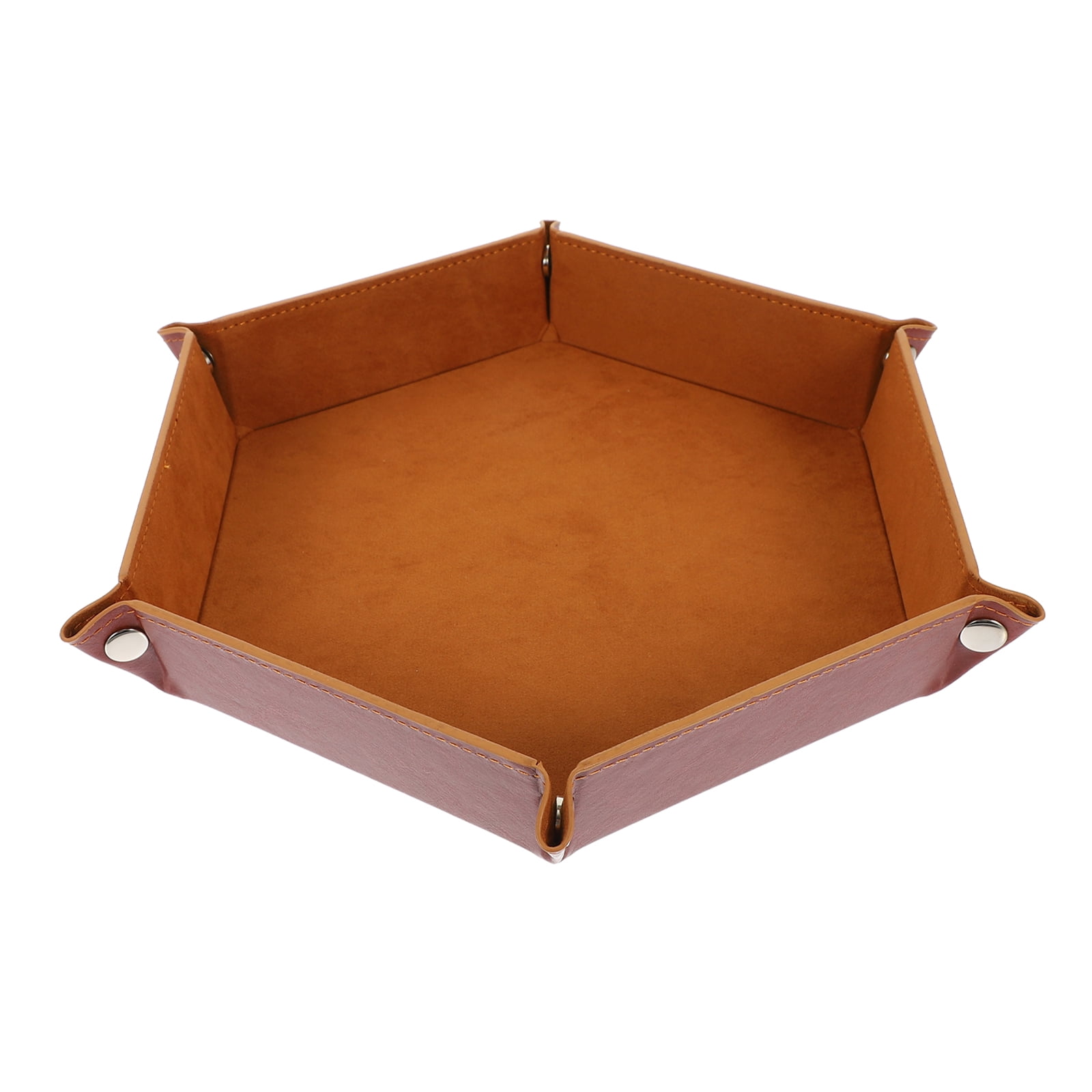 Tray Leather Storage Catchall Jewelry Desk Entryway Key Plate Organizer