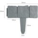 thumbnail image 3 of Valla de césped, efecto de piedra, enclavamiento de borde de flores, borde de hierba, imitación, decoración de jardín, valla, borde de planta (10, naranja) Feliz Sencillez, 3 of 4