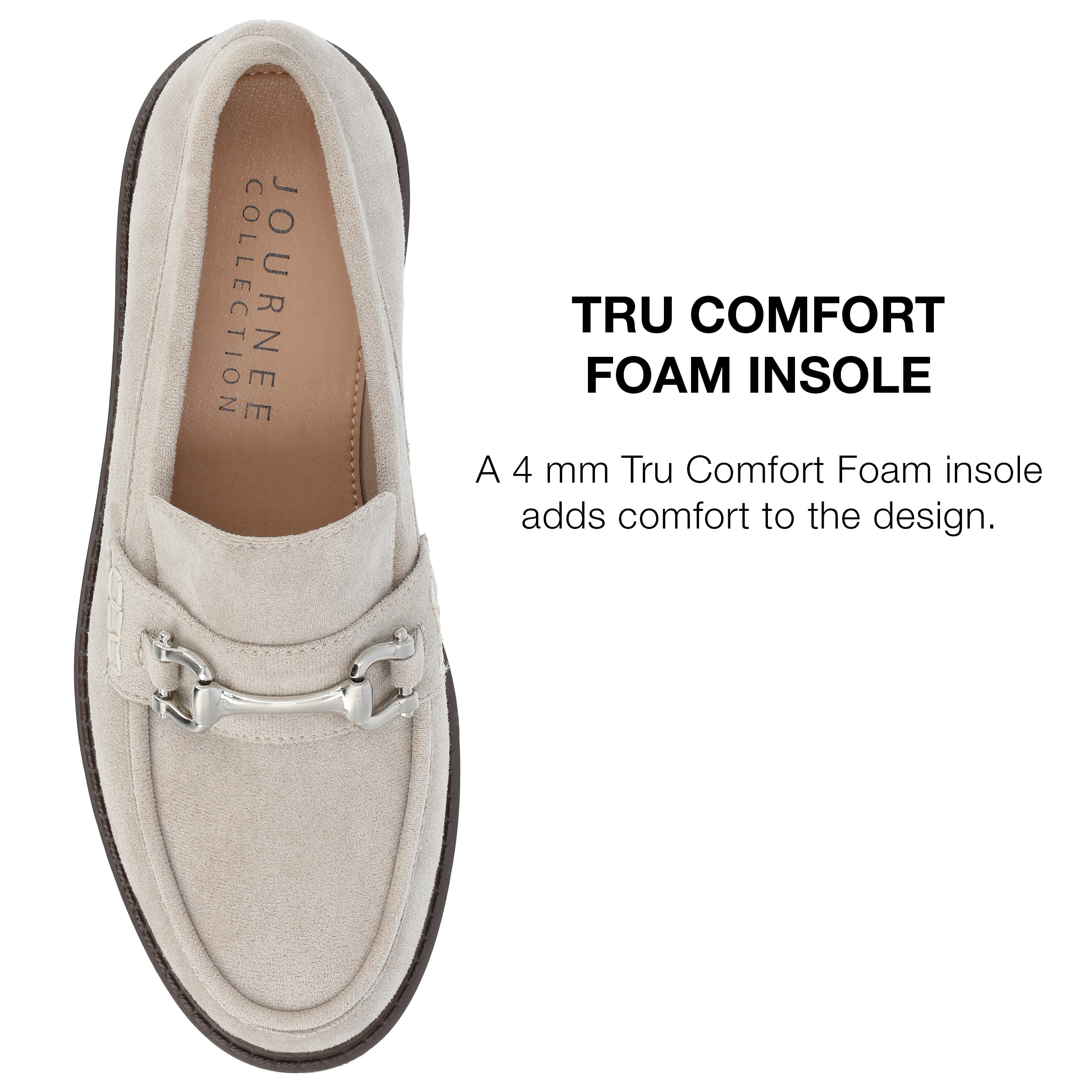 Journee Collection WomensTru Comfort Foam Jessamey Treaded Outsole Loafer Flats