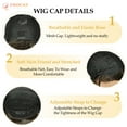thumbnail image 4 of 【Natural Look】PHOCAS Short Brown Bob Wig with Bangs, Heat Resistant Synthetic Straight Wig for Women, 10 Inch Beginner Friendly Daily Wear, Great Gift for Mom, 4 of 8