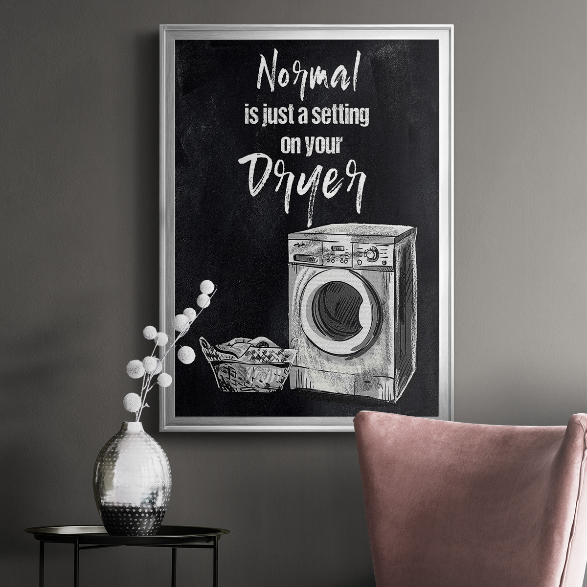 Normal Is Just A Setting Premium Framed Print - Ready to Hang
