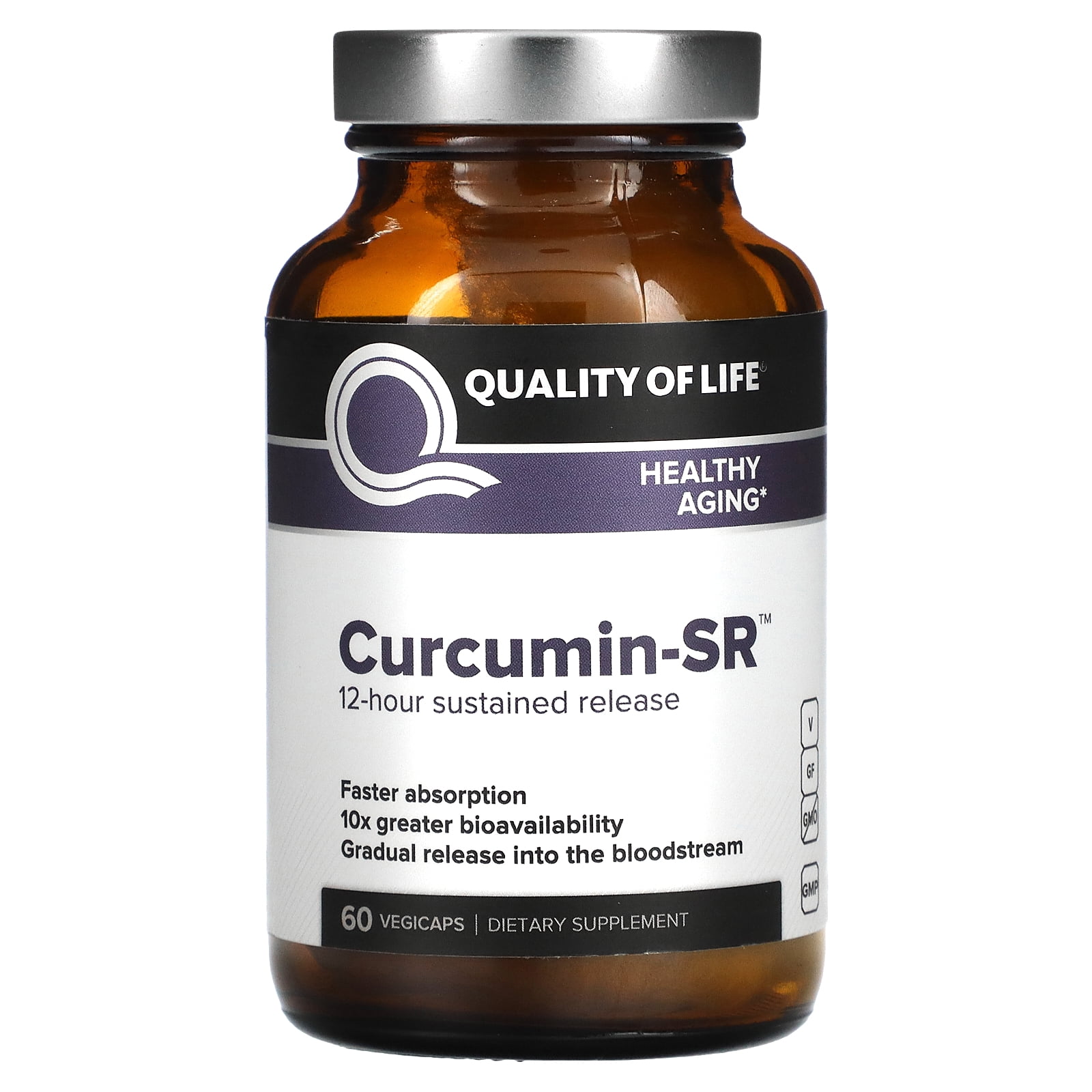 Quality Of Life Labs - Curcumin-SR Healthy Aging - 60 Vegetarian ...