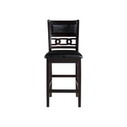 New Classic Furniture Gia 5-Piece Transitional Wood Counter Set in Ebony