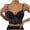 Noir, variante sur Camisole Corset en Dentelle Aguichant avec Dos en Maille Style Rue pour Femmes
