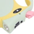 thumbnail image 2 of Automatic Telescopic Retractable Dog Leash with Flashlight Comfort Handle Walking Leash Belt for Medium Small Dogs Green (6.6 ft / 2 m), 2 of 9