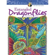 DOVER FARMS Adult Coloring Books: Insects Creative Haven Entangled Dragonflies Coloring Book, (Paperback)