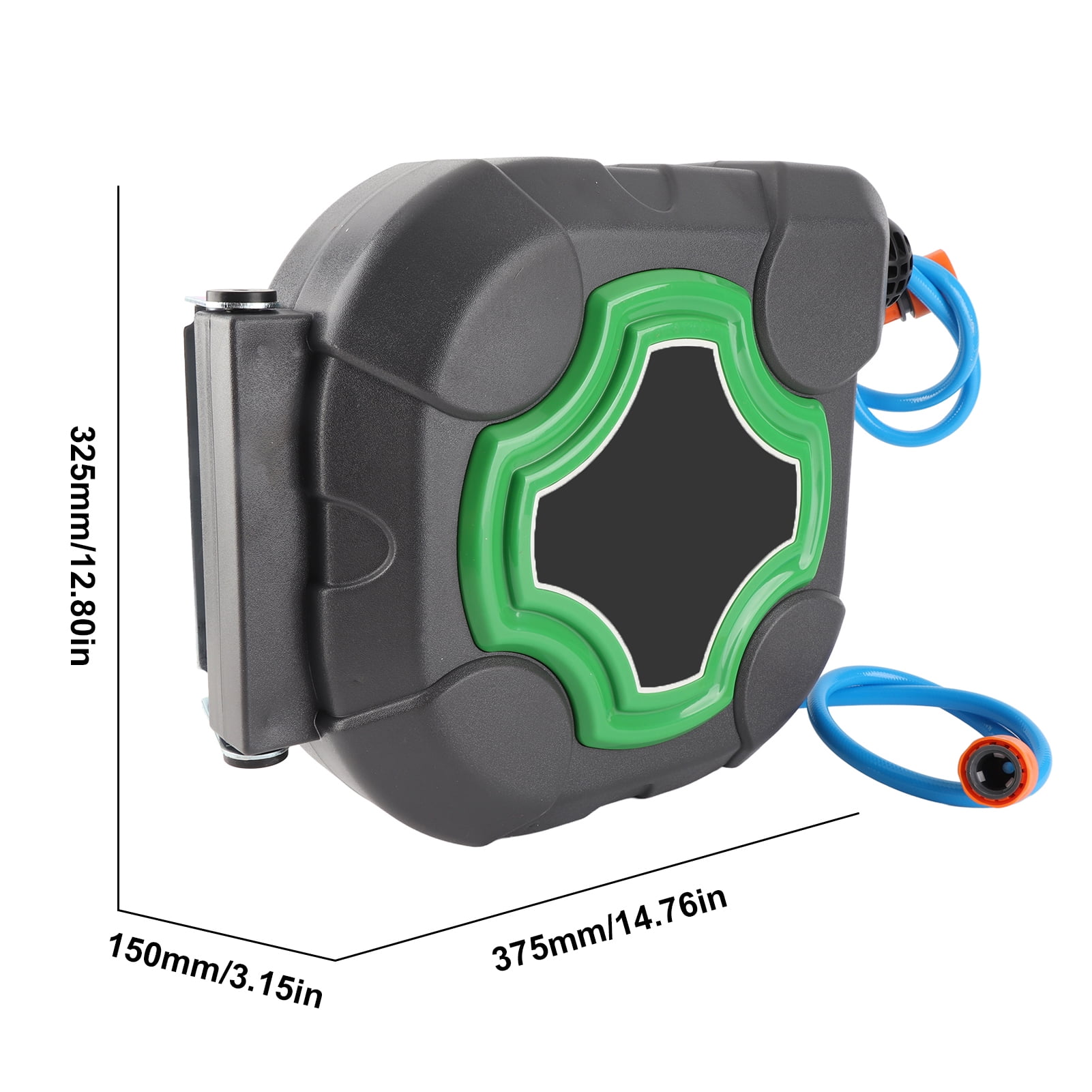 Water 20m Garden Hose Reel 180 Degree Rotation Buckle Wall Mounted Water Hose Reel For Store Repairing