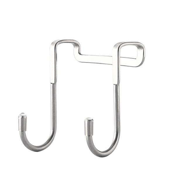 Gancho para colgar sobre la puerta gancho doble en forma de S de acero inoxidable para colgar sobre la puerta cajón armario puerta trasera soporte para estante de ANGGREK Otros