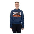 thumbnail image 4 of Women's New Era Navy Chicago Bears Throwback Boxy Hoodie Sweatshirt, 4 of 5