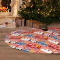 thumbnail image 6 of Sikiie Cartoon with Traffic Elements 30-48 inches {designName} Print Christmas Tree Skirt Snowman Xmas Tree Skirt with Edge Christmas Decorations for Holiday Party48", 6 of 7
