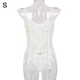 thumbnail image 1 of Mujeres Sexy Malla Encaje Lencería Perspectiva Ropa interior Body Ropa de dormir Regalo, S Jumpingount XX000111-01, 1 of 7