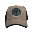 thumbnail image 1 of Top Headwear Happy Place Straw Adjustable Trucker Hat - Natural/Black, 1 of 2