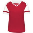 thumbnail image 2 of Augusta Sportswear 2914.408.XS Ladies Fanatic 2.0 T-Shirt, Scarlet & White - Extra Small, 2 of 5