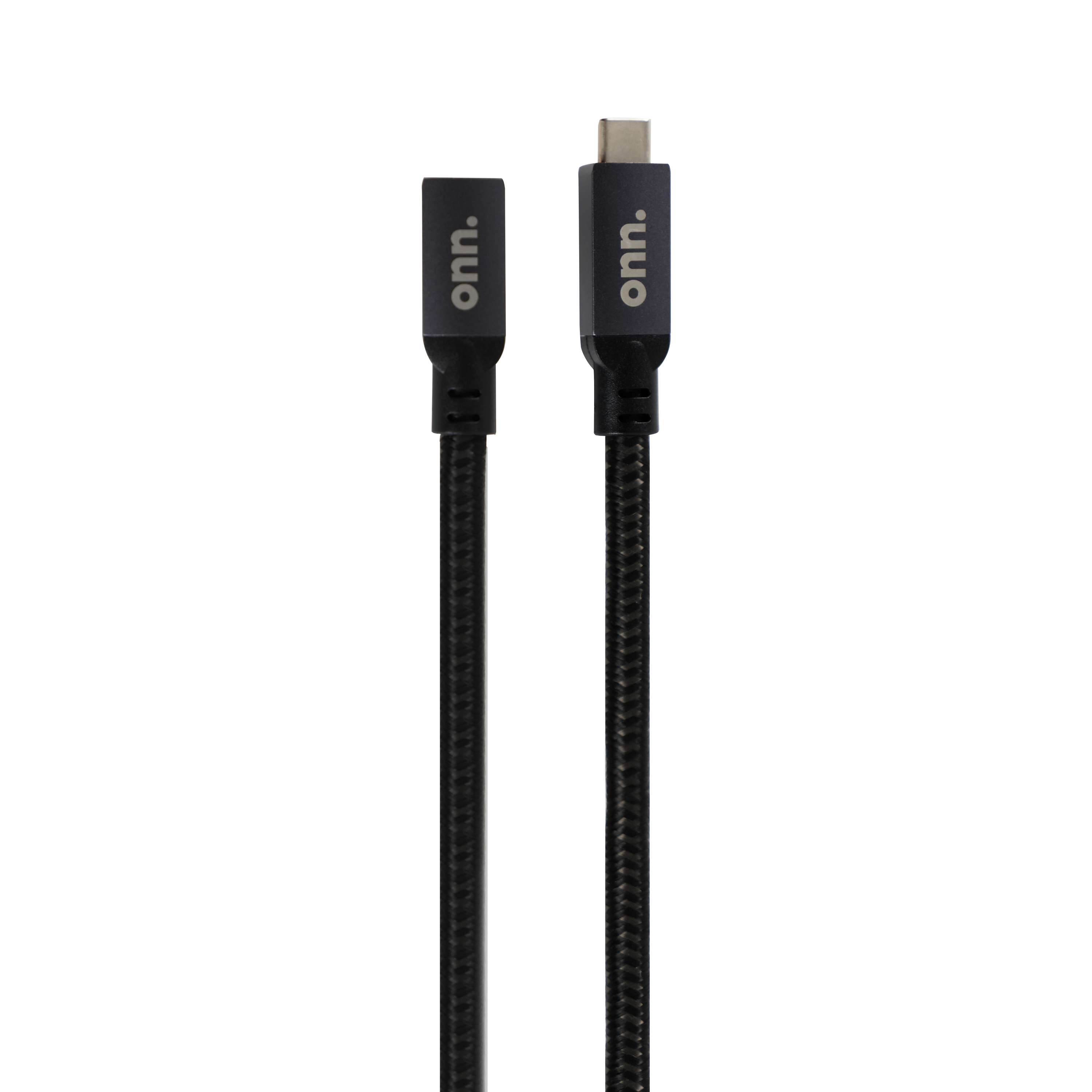 onn USB-C to USB-C Cable, 6 Feet, Nylon Braided photo 2