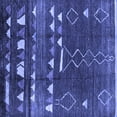 thumbnail image 1 of Ahgly Company Indoor Square Oriental Blue Industrial Area Rugs, 3' Square, 1 of 1
