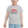 thumbnail image 2 of Handle with Care My Grandma's Crazy Cute Toddler T-Shirts for Boys Girls (Gray, Youth L), 2 of 5