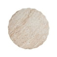 thumbnail image 4 of Outdoor Dining Table Outdoor/Indoor Lightweight Concrete Side Table,Cylinder Travertine Finish Accent Table,Patio Table, 4 of 9