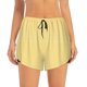 thumbnail image 2 of Balery Yellow Gingham Pantalones cortos deportivos para mujer con forro y dos bolsillos, elásticos, para entrenamiento, gimnasio, yoga-X-Large, 2 of 7