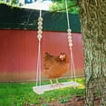 thumbnail image 6 of Wooden Chicken Swing Birds Parrots Perch Chicken for Bird Budgie Poultry, 6 of 8
