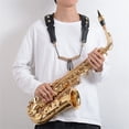 thumbnail image 2 of Lefu Saxophone Strap Leather Adjustable Shoulder Strap for Tenor Alto Sax Accessories, 2 of 9