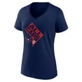 thumbnail image 2 of Women's Navy Washington Capitals Shout Out V-Neck T-Shirt, 2 of 3